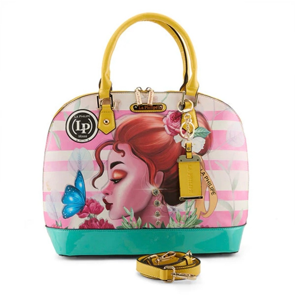 La Philipe “Pink Beauty” bowler bag NWT